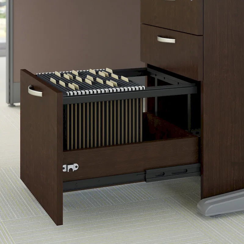 Storage Cabinet with 3-Drawer Mobile File Cabinet and Desk Organizers