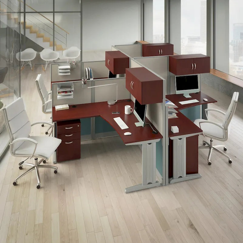 Storage Cabinet with 3-Drawer Mobile File Cabinet and Desk Organizers