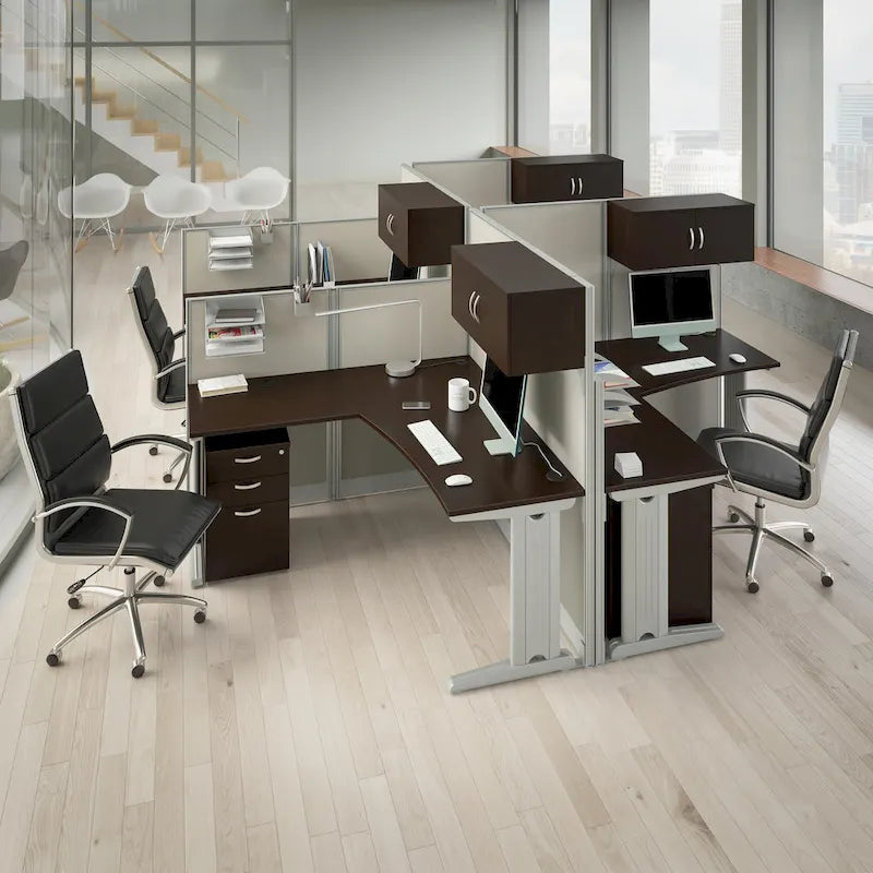 Storage Cabinet with 3-Drawer Mobile File Cabinet and Desk Organizers