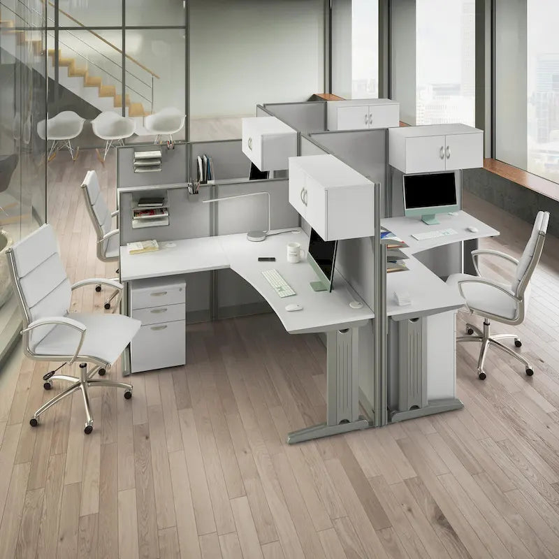 Storage Cabinet with 3-Drawer Mobile File Cabinet and Desk Organizers