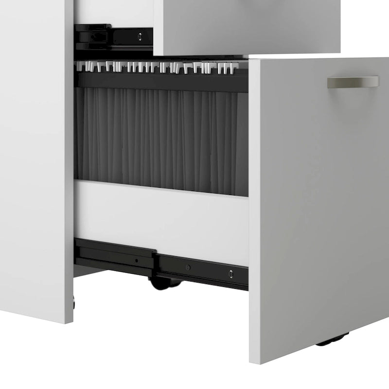 Storage Cabinet with 3-Drawer Mobile File Cabinet and Desk Organizers