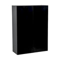 Grey Open Wall Cabinet with 4 Adjustable Shelves Double Door