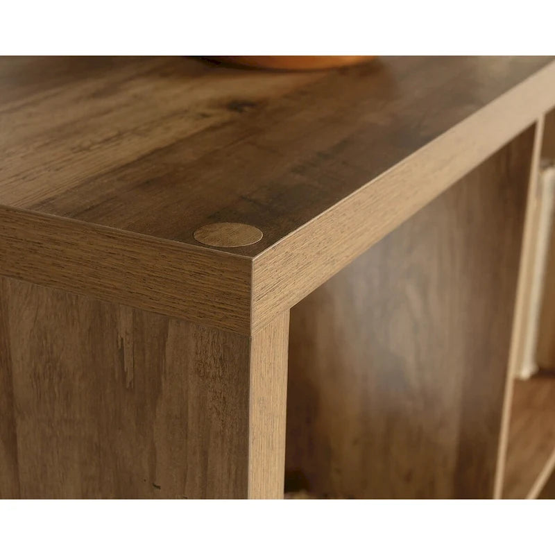 9-Cube Storage Bookcase Open Cubby Shelf Organizer Rural Pine Mystic Oak